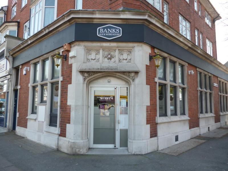 Banks Ale and Wine House, in a former bank on the corner of Northdown Road
